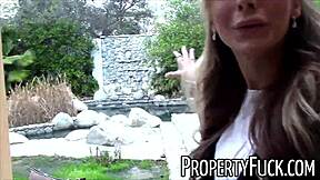 i'm a pervert wit camera fuckin this hot petite blonde real estate agent in doggy, givin her blowjob from pov, she's so sexy amateurs