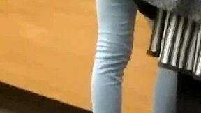 just saw this teen 18+ in tight jeans walking by unnoticed.