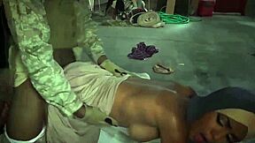 Tight teen uses dildo for booty drop 23km outside base.