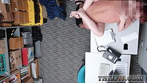 Hey, this big tits teen is riding and getting her first double penetration after that petty theft arrest with the old cop