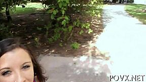 taut holes get filled with cum during game sucking blowjob small tits cock pov teen