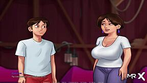 jerking off to tv with summertimesaga, so hot e3! 🔥