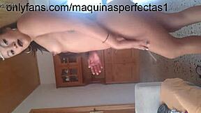 hermosa colombiana trying lingerie and dancing, then getting tied up for hardcore fun