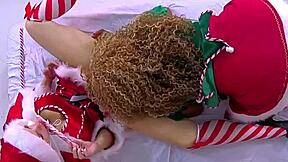 Nadia White Gives Nins Rivera A Christmas Spanking On Her Big Ass 😘