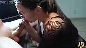 i love sucking my boyfriend's cock after work with deepthroat