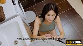 Playful Russian hottie craves stepbrother’s hard nail, so hot! 🔥