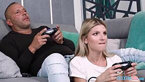 skinny gina gerson gettin’ gamer pussy drilled by thomas stone