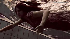 Loris Licicia swims naked underwater in super hot display! 🔥