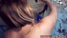 i picked up this skinny 18 year old german teen online and fucked her doggystyle outside until i came in her mouth from pov, it was so hot