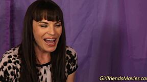 pretty brunette in intimate scene