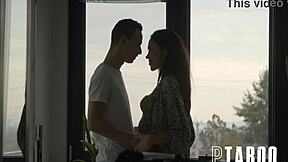 Petite Nikki Nuttz waits for boyfriend Alyssa Bounty with eager POV blowjob