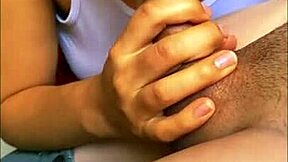 Juan's Stepdaughter Surprises Him Masturbating And Gives Intense Blowjob