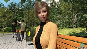 hot babe gets steamy in the shower during entrepreneur game 12.