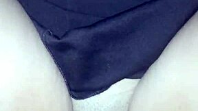 I invited the brunette teen 18+ to watch Netflix, and it turned into pussy play with her brazilian tits and cock.