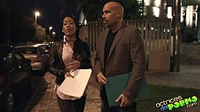 el profesor de francés guides a teen 18+ through hardcore spanish lessons.