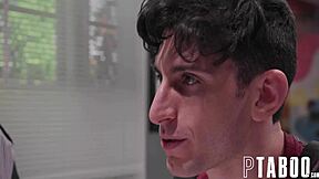 Don't judge this group bang by its cover – petite teens with big asses in blowjob pov