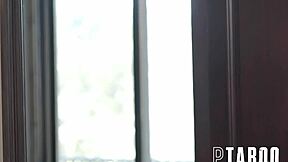 petite teen smiles for camera with johnny goodluck and victoria voxxx