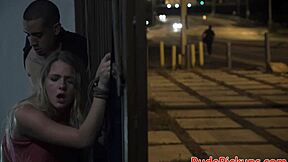 Stranded teen 18+ roughly fucked outdoors?