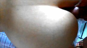 sweet mexican teen amateur rides hard, begs for cum on big ass