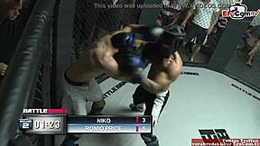 Busty blonde babe receives cumshot after sex