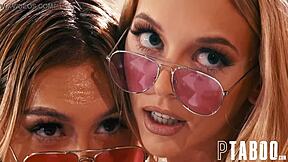 我看Chloe Temple和Lily Larimar在弯腰后入三人行中交换精液