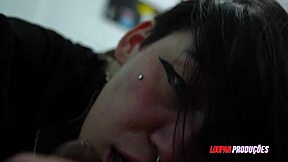 Branquinha with small tits gives ass in POV for Aqua LP Produções