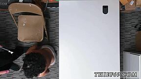 Hot Cop Interrogates Ebony Suspect's First Time