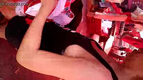 Look at this sexy teen's cleavage.