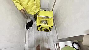 Food Delivery Courier Girl Forgot Rolls, Offered Me Doggystyle Sex Instead