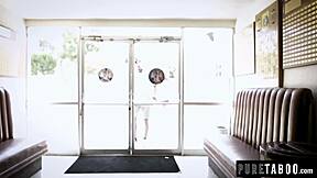 Tiny Stepsis Sucks Huge Massive Cock In POV