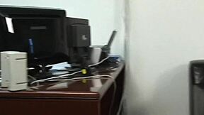 Cute Latina Teen Gets Her Hairy Muff Fucked Hard In Office