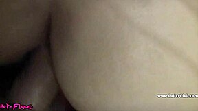 German teen gets banged hard from behind in homemade sextape