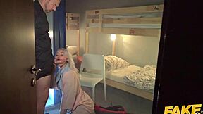 Horny Teen 18+ Rides Massive Cock in Haunted Locker Halloween