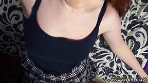 The german teen got a facial while wearing sexy pink panties in an intimate family fuck