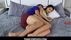 familymoans - stepsiblings nade nasty and reyna delacruz heat up with steamy action