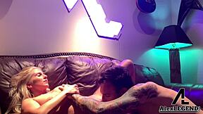 blonde christie stevens gets her pussy pounded by french cock alex legend, with fingering and gaping in a hardcore scene.