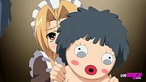 teen maid faces punishment in hentai cartoon