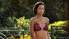 Black Teen Model Noelle Monique Strips Bikini Boldly