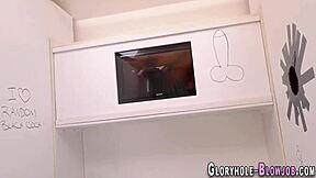 Ever seen a gloryhole teen 18+ take a messy creampie?