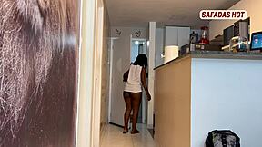 Slutty Ass Latina Offers Herself To The Delivery Guy With Monster Cock