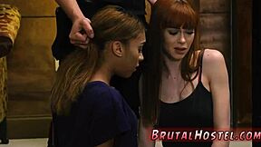 Is this teen babe getting punished in a sexy threesome?