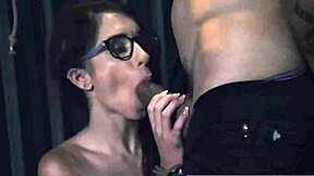 Wow! Tiny White Guys Dominate Nympho Teen in HD Bondage