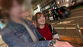 Drunk asian girl touches body, sucks pink nipples, gets creampie in homemade cowgirl.