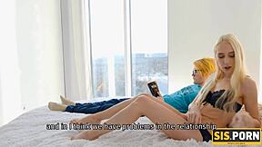 Sisporn Guy COMFORTS Stepsister with Intense Bedroom SEX Action.