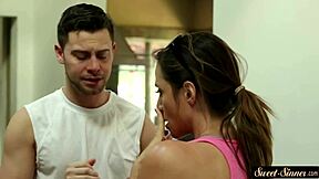 Busty Stepdaughter Doggystyle Ride