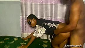 Horny stepsister returns from work and gets the best dick ever