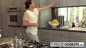 A Food Delivery Turns Into Step-Siblings Banging With Facial Cumshot