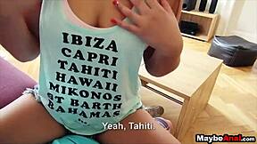 This teen tries anal in Europe!