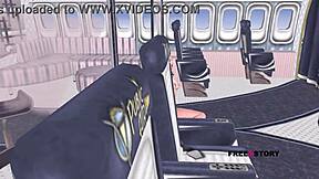 Animated 3d cartoon teen 18+ girl fingers ass and pussy