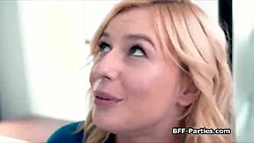 Three Girlfriends Settle Debt with Wild Pussy Action in 4some Party